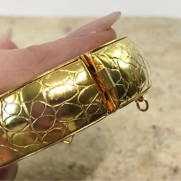 Rare Vintage Silpada Pebble Dragon Scale Cuff Statement Cuff Bracelet Textured - Picture 10 of 16